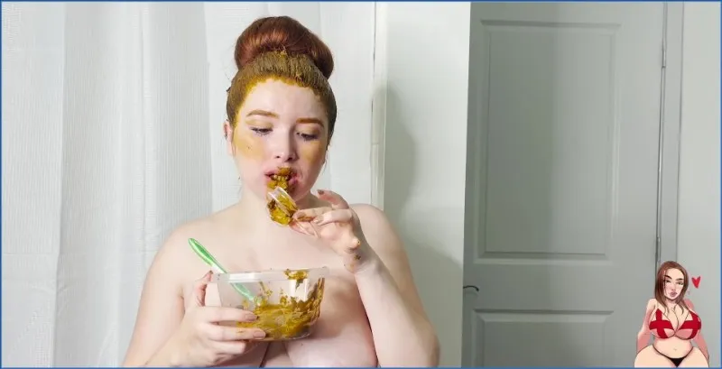 GingerCris og hennes skitten sminkeroutine med kaviar-smøring - scat video