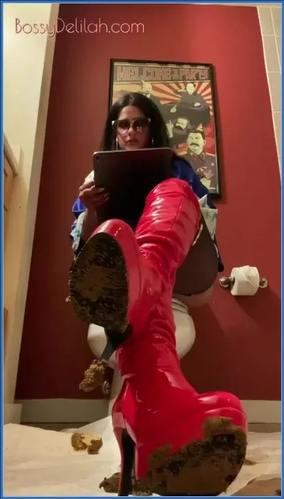 Bossy Delilah starter dag 1 av sin scat-konsums-serie - scat video
