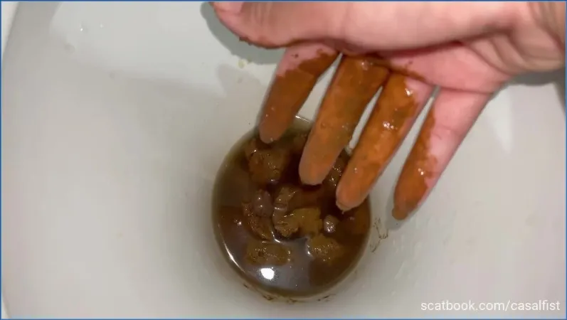 Casal Fist på do med coco og avføring - scat video