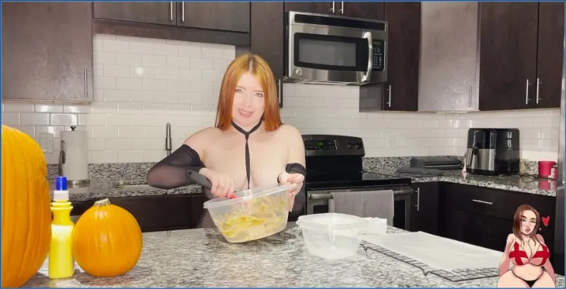 GingerCris baker skitne kaviarkjeks og smører seg inn - scat video