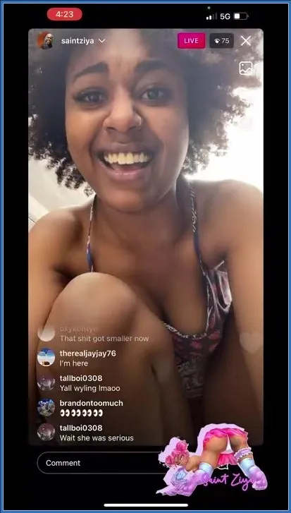 Saint Ziya pisser på kjøpesenteret live på Instagram - scat video