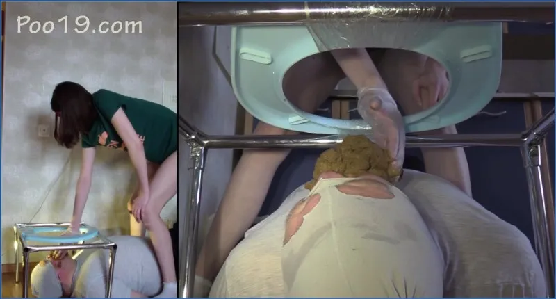 Milana Smelly tvinger slavinnen til å slikke tampongen og svelge kaviar - scat video