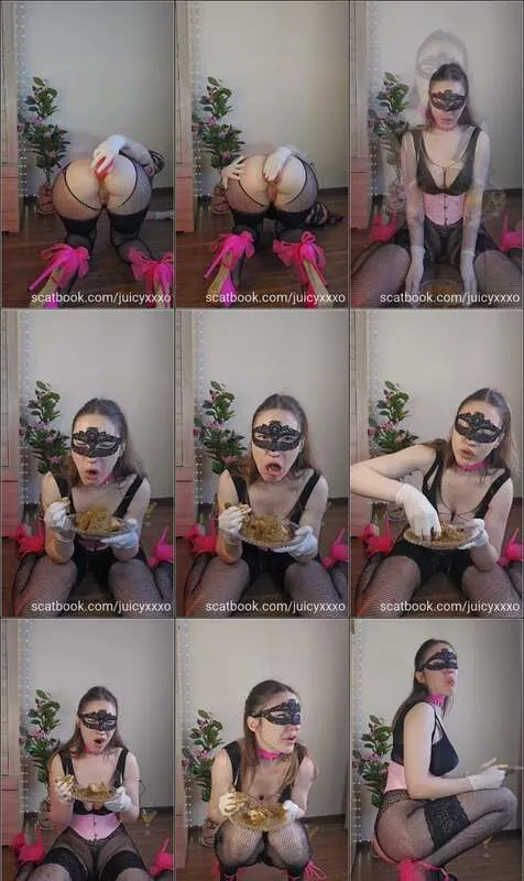 Juicy XXXO i privat kaviarlek foran kameraet - scat video