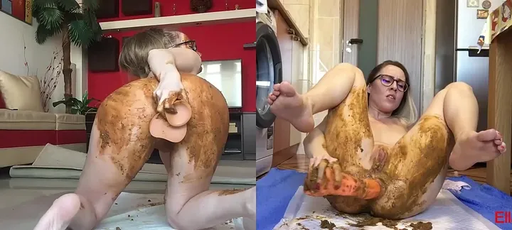 Ella Gilbert og Josslyn Kane - lesbisk scat-maraton - scat video